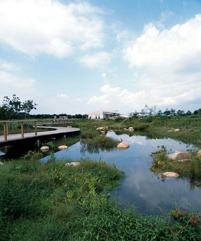 香港天水圍的香港濕地公園