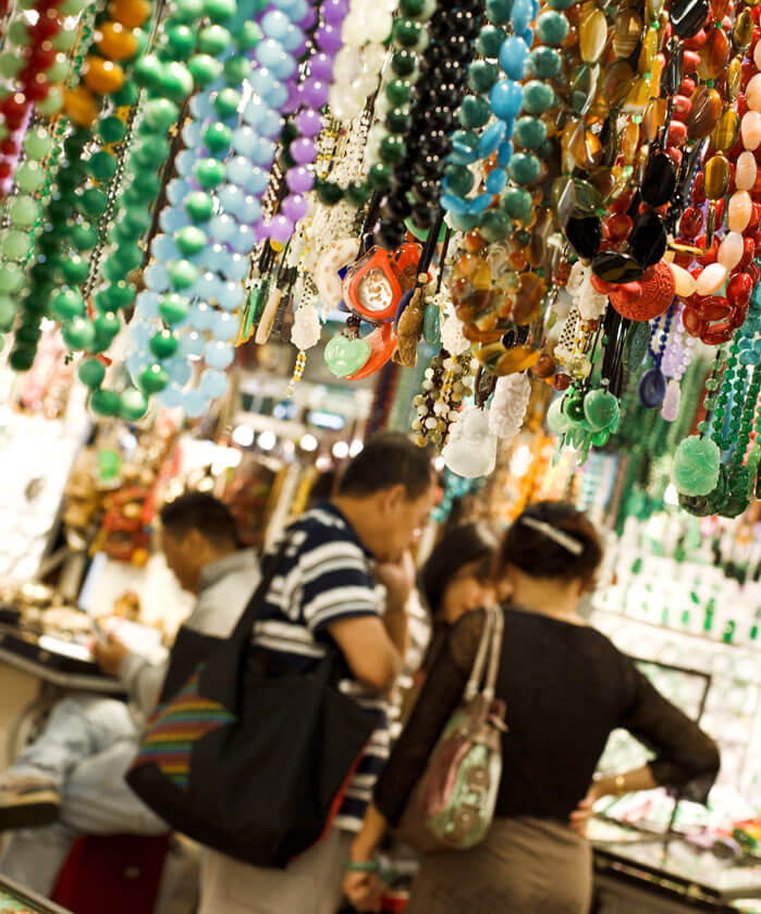 Jade Jewelry Market in Hong Kong