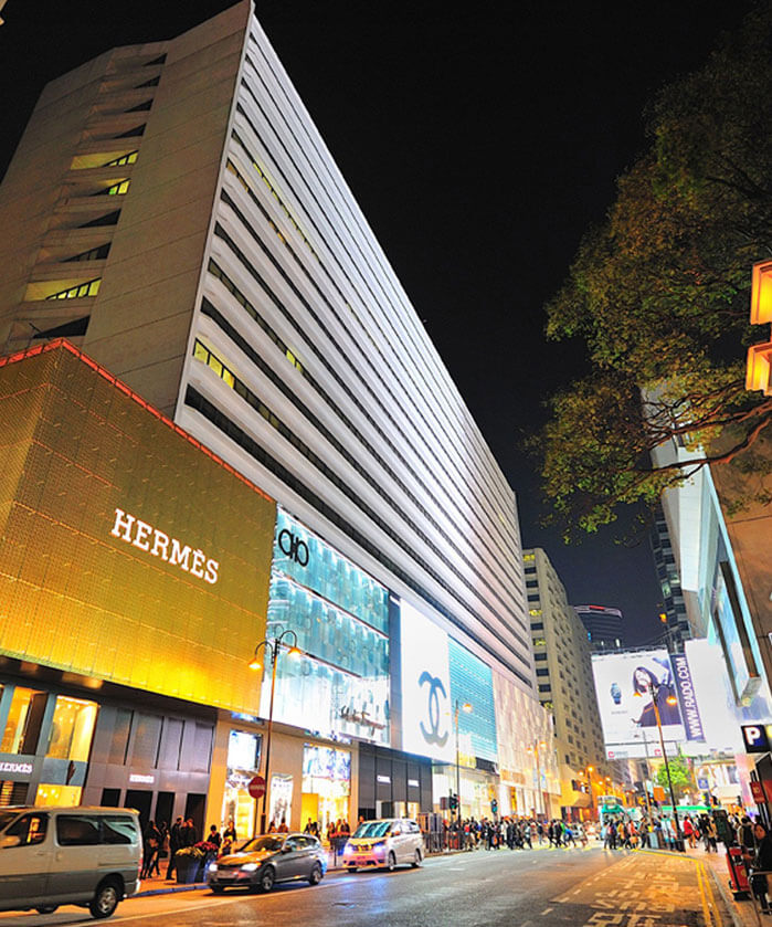 Shopping Malls in Canton Road, Hong Kong