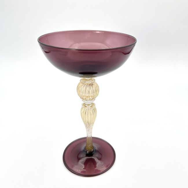 BASTIA - Amethyst blown glass cocktail cup