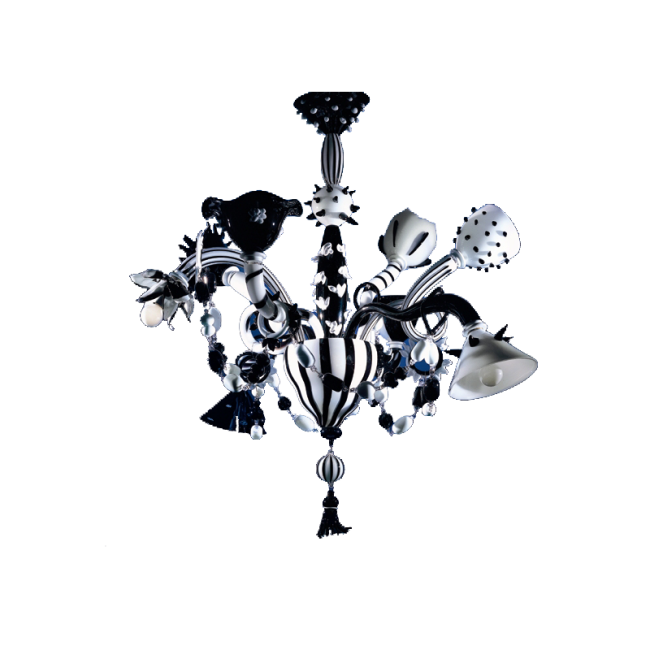 Organioptical - Black and white design chandelier