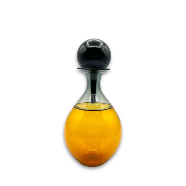 FIONA - Orange Murano glass cruet with large cap