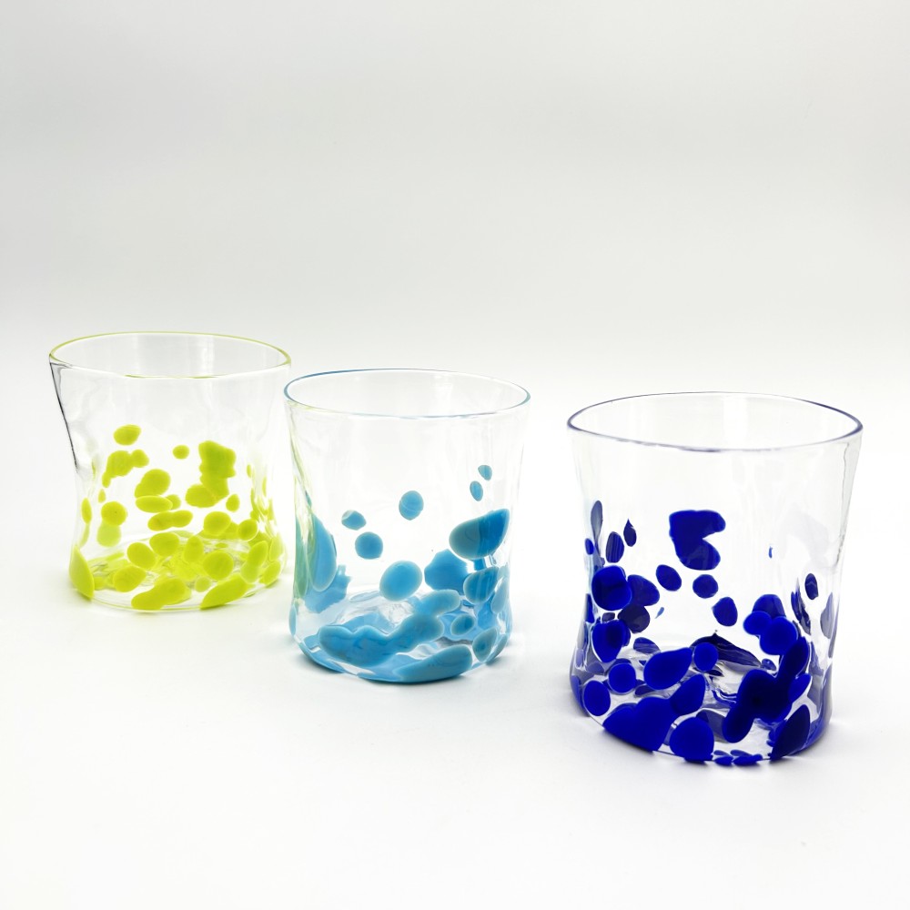 MAYER - Set of spotted water glasses