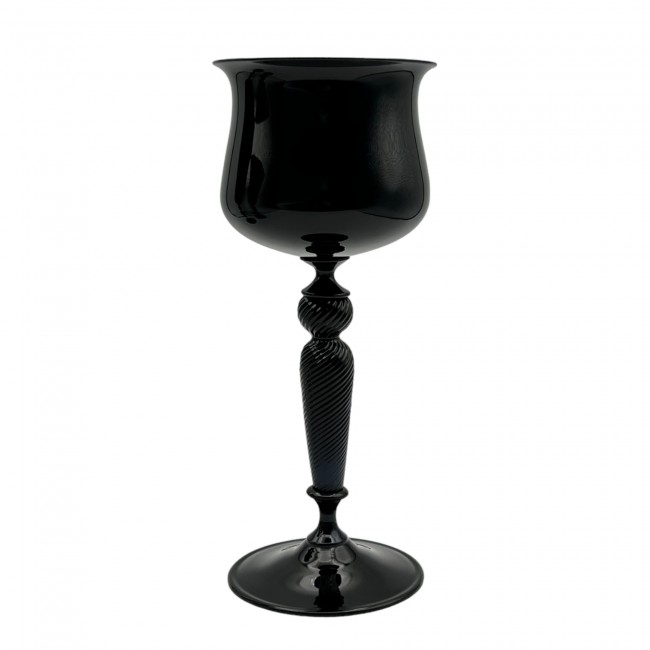 REMER - Elegant glass in BLACK glass paste in Murano Glass