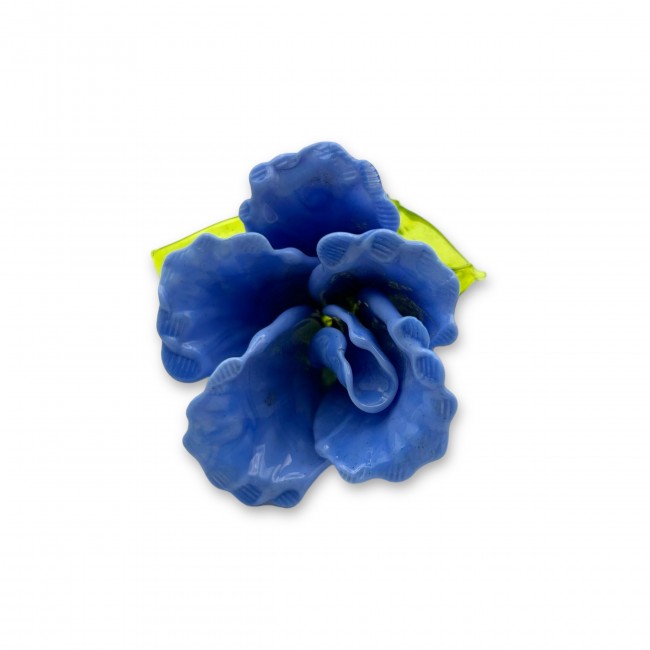 ROSEBUD - INDIGO table flower in Murano glass