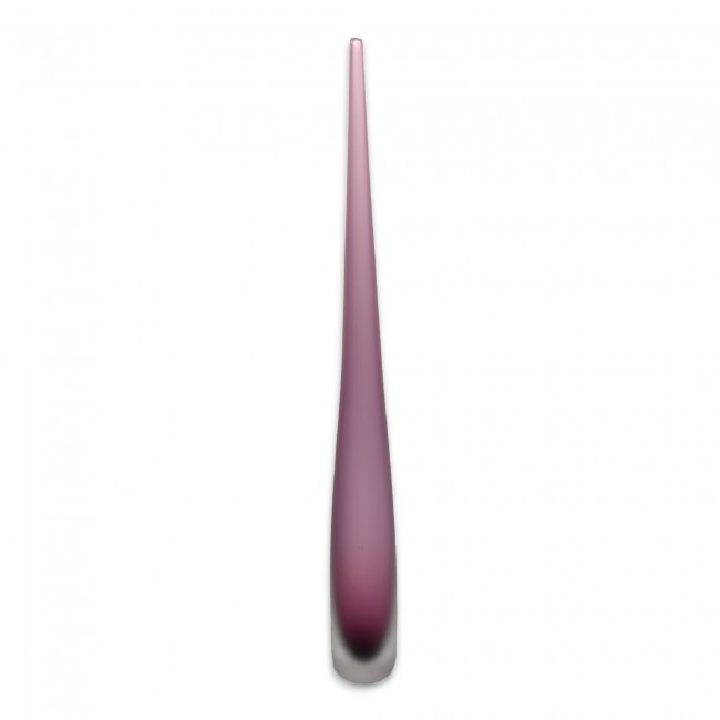 SINGLE FLOWER VASE - Long and narrow vase in Amethyst color in Murano Glass