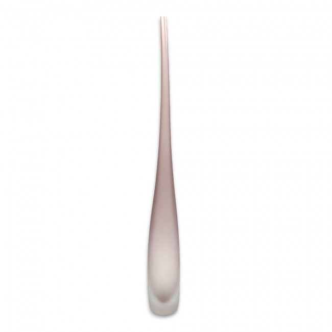 SINGLE FLOWER VASE - Long and narrow Murano Glass vase in Light pink color