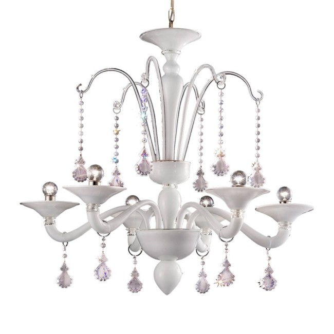 SWAROSVKY - chandelier with crystal pendants